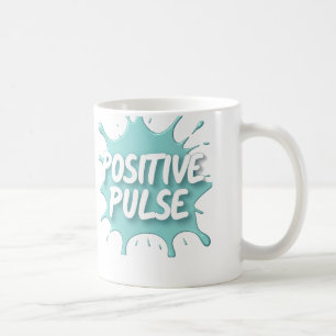 Positive Pulse Splatter Graphic Coffee Mug