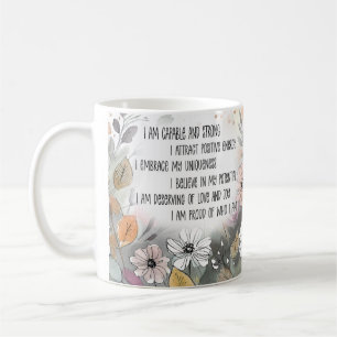 Positive Quote Inspirational Mug, Boho Cup