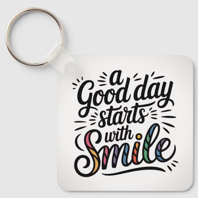 Positive quote  key ring (Front)