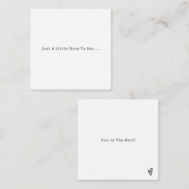 Positive Quote You're The Best Card (Front/Back)