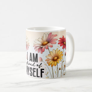 Positive Quotes Floral Mug
