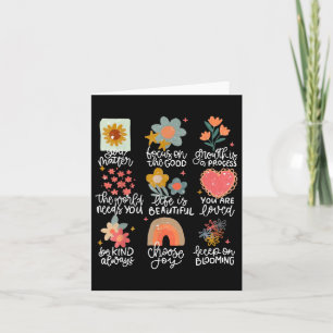 Positive Quotes Flowers Mental Health Awareness Yo Card