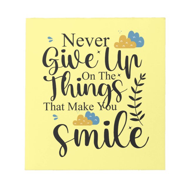 Positive Quotes Mental Health  Notepad (Front)