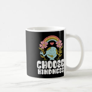 Positive Rainbow Peace Hippie Choose Kindness Eart Coffee Mug