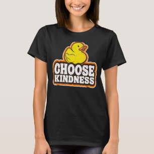 Positive Rubber Duck Rainbow Peace Hippie Choose K T-Shirt