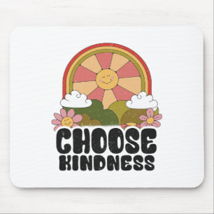 Positive Sun Peace Hippie Choose Kindness Earth Da Mouse Pad