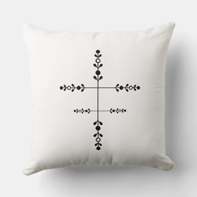 Positive Sunshine Art – Bright Happy Sun and Flowe Cushion (Back)