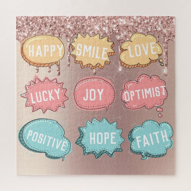 Positive Thinking Puzzle (Vertical)