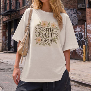 Positive Thoughts Grow Vintage William Morris Flor Tri-Blend Shirt