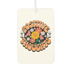 Positive Thoughts – Inspirational Floral (2) Car Air Freshener