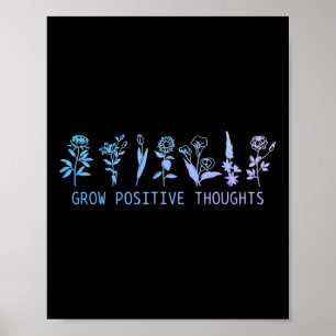 Positive Thoughts Mental Health Suicide Awareness Poster
