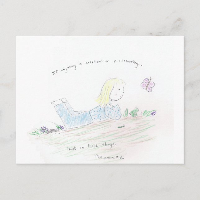 Positive Thoughts Postcard (Front)