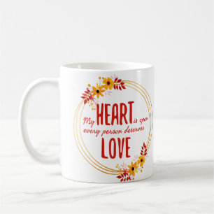 positive vibe sayings for self love and success coffee mug
