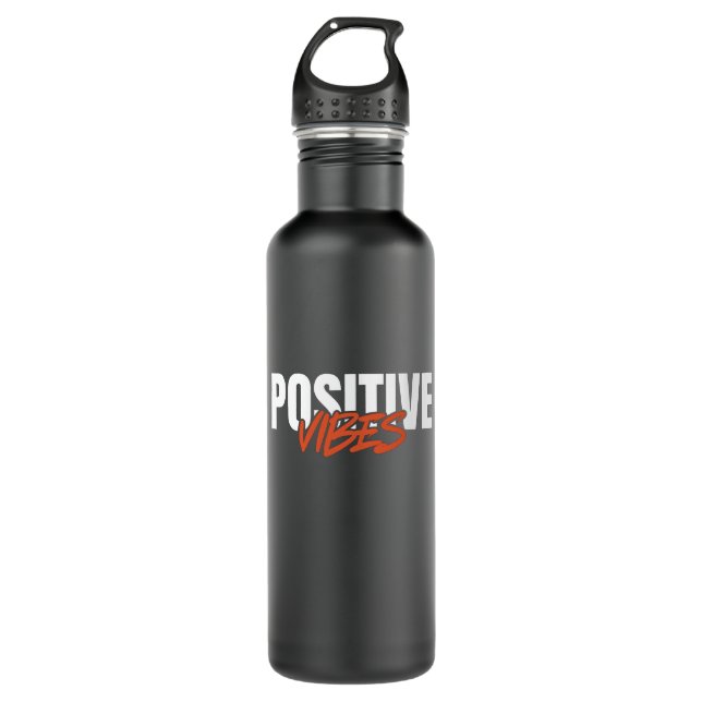 Positive Vibes 710 Ml Water Bottle (Front)
