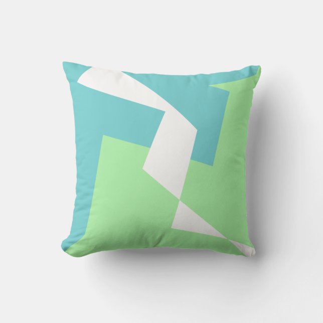 Positive Vibes Abstract Art Cushion Pillow (Front)