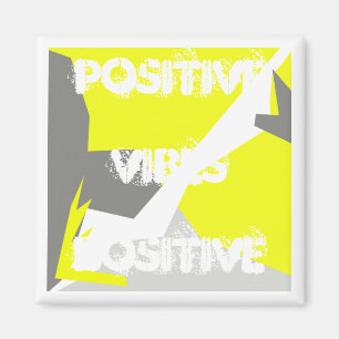 Positive Vibes Abstract Art Pastel Colours Magnet