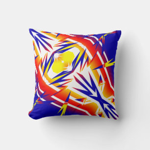 Positive Vibes Abstract Art Thunder Cushion Pillow