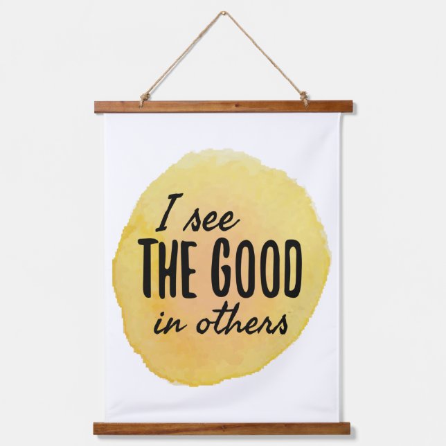 positive vibes affirmations for achieving goals  hanging tapestry (Front)
