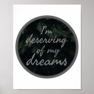 positive vibes affirmations for self acceptance poster