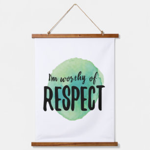 positive vibes affirmations for self love  hanging tapestry