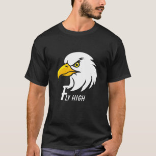 Positive Vibes Eagle Head Inspirational Custom T-Shirt