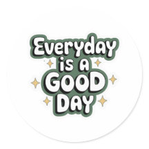 Positive Vibes Everyday Sticker - Bold Inspiration
