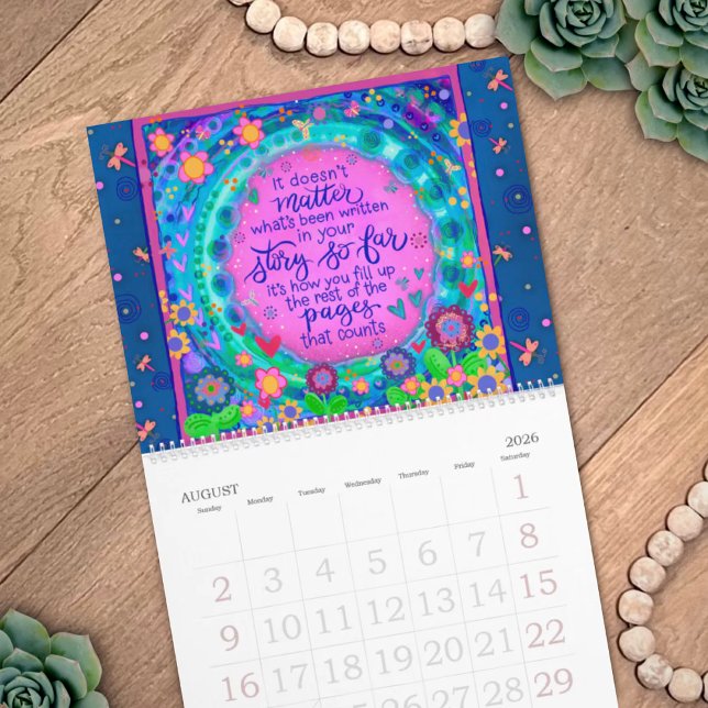 Positive Vibes Inspiring Colourful Inspirivity Calendar (Creator Uploaded)