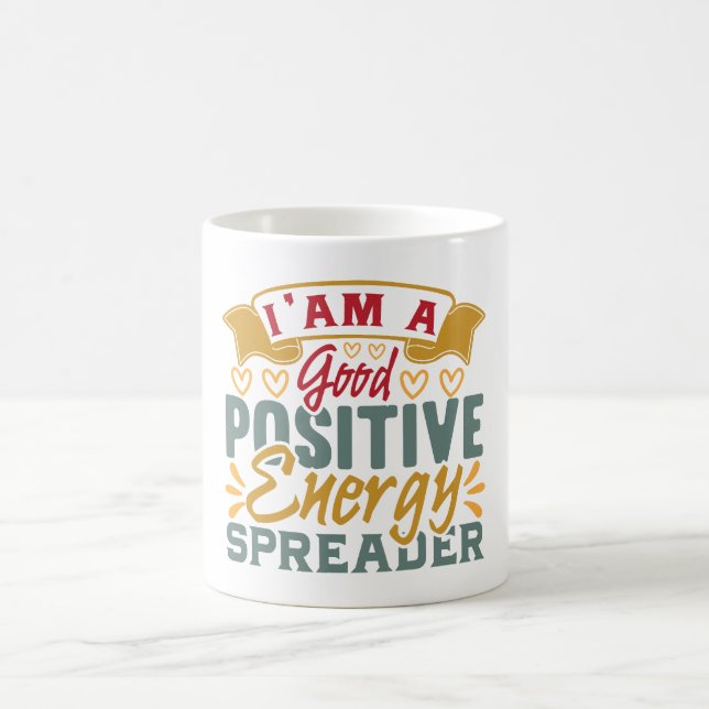 Positive Vibes | Motivational Quote Coffee Mug (Center)