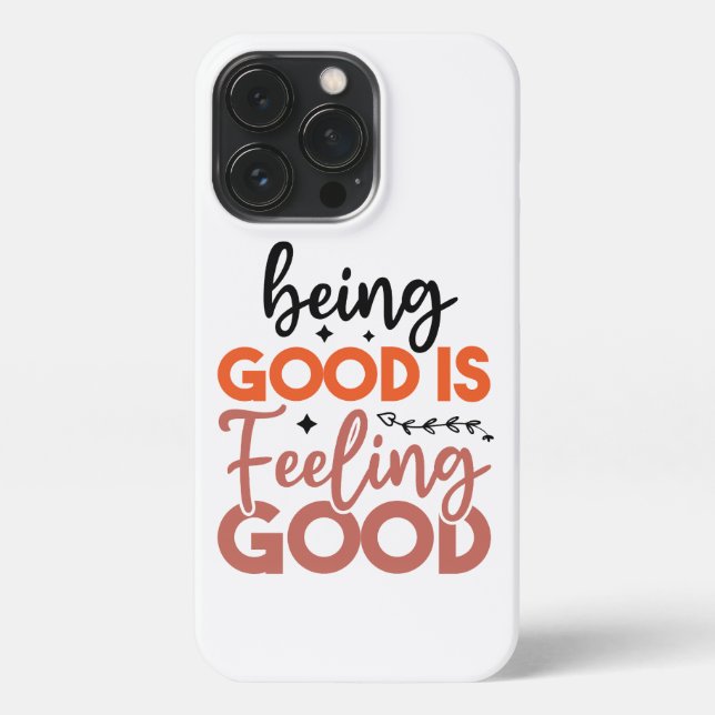 Positive Vibes | Motivational Quote iPhone Case (Back)