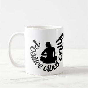 Positive Vibes Only Inspirational Quote Coffee Mug