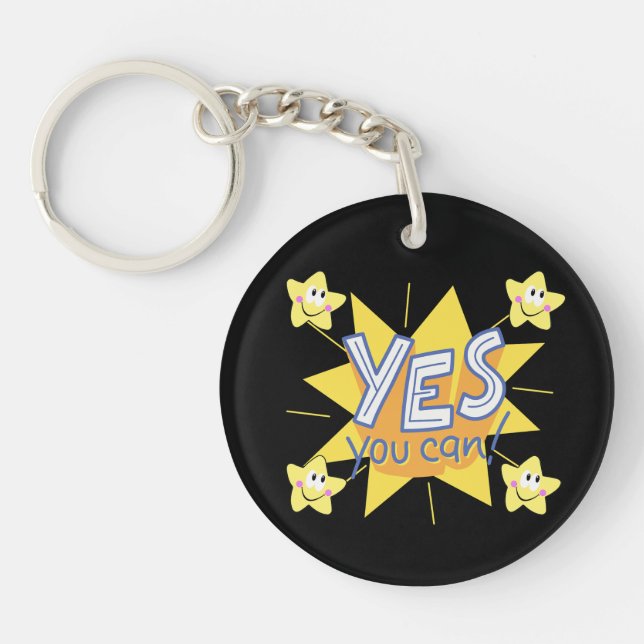 Positive Vibes Only Key Ring (Front)
