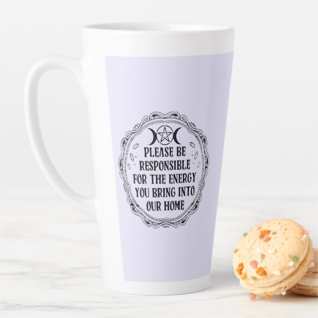 Positive Vibes Only Latte Mug (In Situ)