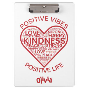 Positive Vibes Positive Life Clipboard