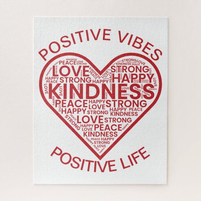 Positive Vibes Positive Life Jigsaw Puzzle (Vertical)