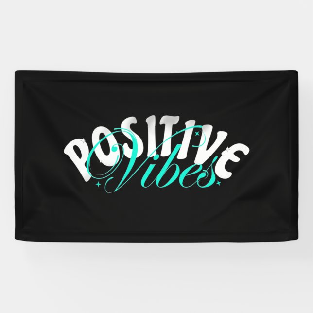 Positive Vibes Quote  Banner (Horizontal)