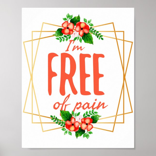 positive vibes quotes for success poster (Front)