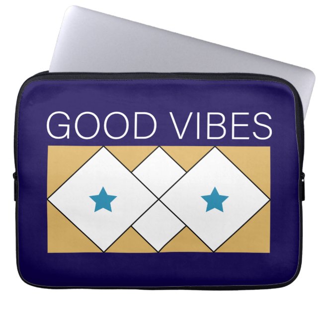 Positive Vibes refreshing design Laptop Sleeve (Front)