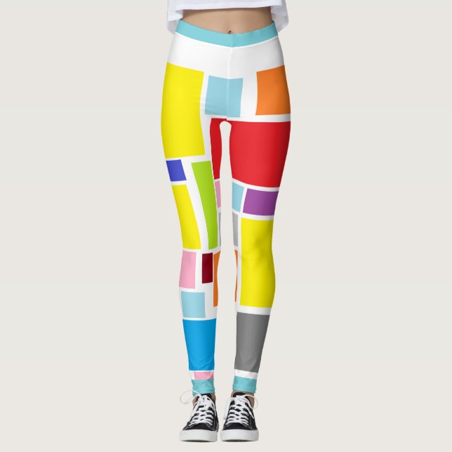 Positive Vibes Splash of colour Leggings (Front)