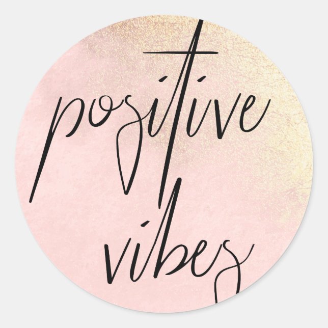 Positive Vibes Stickers (Front)