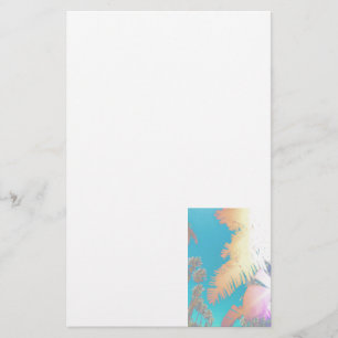 Positive Vibes Tropical Palm Trees Stationery