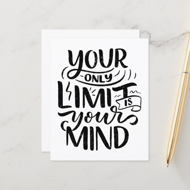 Positive Vibes - Your Only Limit is Your Mind (Front/Back In Situ)