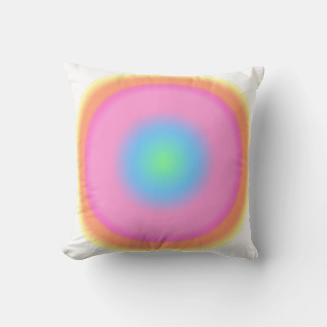 Positive Vibrations - Colourful Gradient  Cushion (Front)
