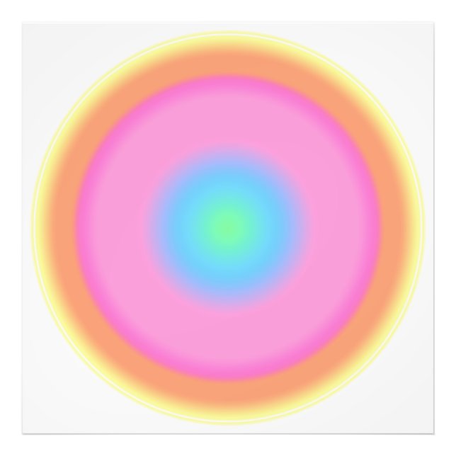 Positive Vibrations - Colourful Gradient  Photo Print (Front)