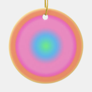 Positive Vibrations - Colourful Radial Gradient Ceramic Ornament