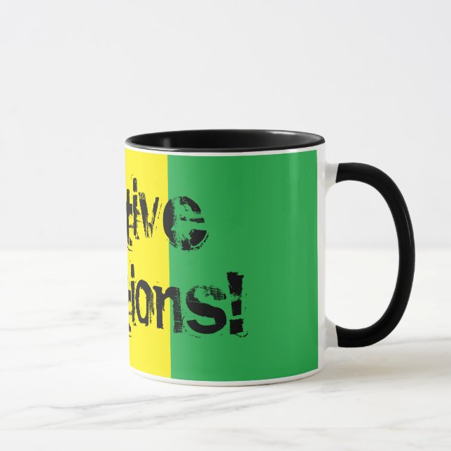 Positive Vibrations! Design Rasta Mug (Right)