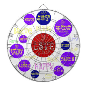 Positive Words - Custom Dart Board