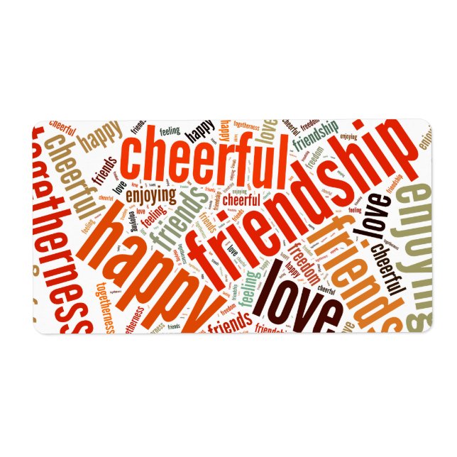 Positive words design (Front)