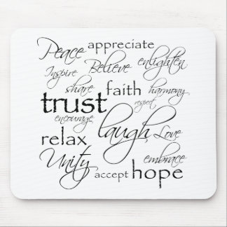 Positive Words Items Mouse Pad