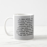 Positive Words Office Mug