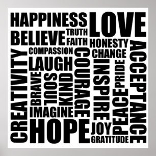 Positive Words Poster